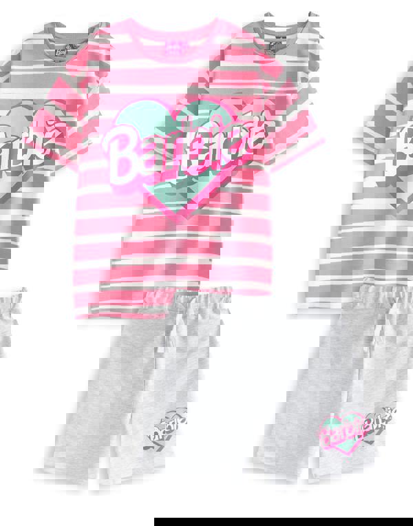 Barbie Girls Pink Logo T-Shirt and Shorts Set