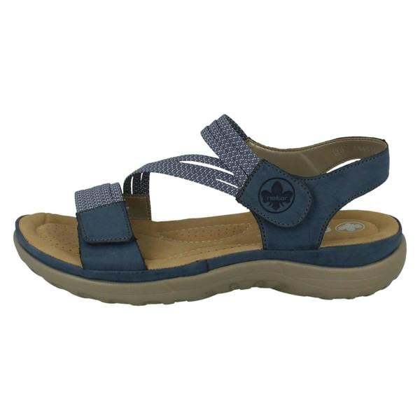 Rieker Ladies Rieker Casual Hook and Loop Strap Sandals 64870