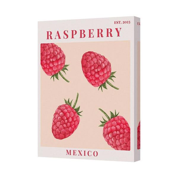 Benjamin Tate Design Raspberry Canvas Art Print Mexico Edition Wall Decor