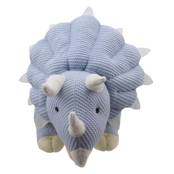 Wilberry Triceratops (Blue) - Large - Wilberry Knitted