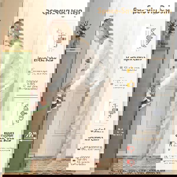 Flip-down Shoe Cabinet