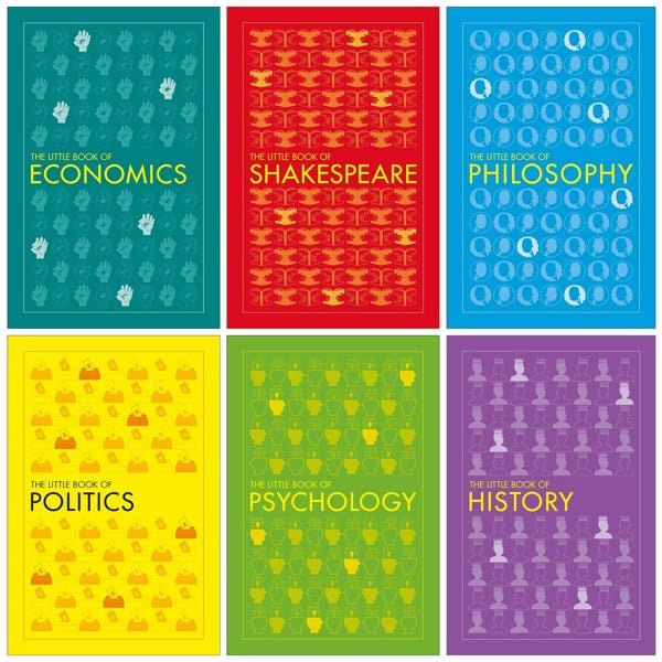 The Little Book Of 6 Book Set Economics, Politics, Shakespeare, Philosophy, Psychology, History