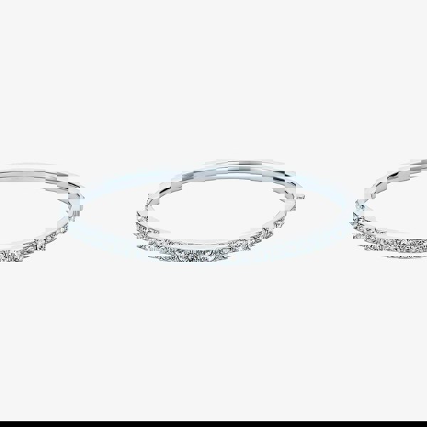 Ted Baker Claudia Slim Silver Tone Crystal Bangle TBJ4062-01-02