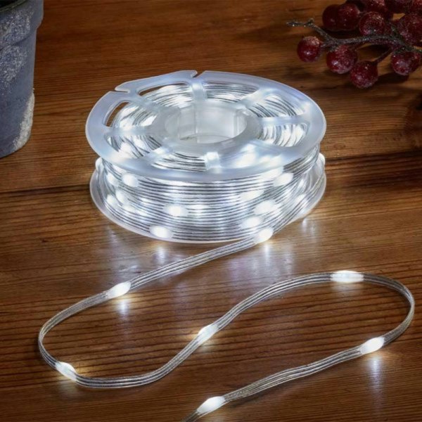 Samuel Alexander 37.5m Light up Christmas Two Tone String Lights with 500 Warm White & Cool White LEDs