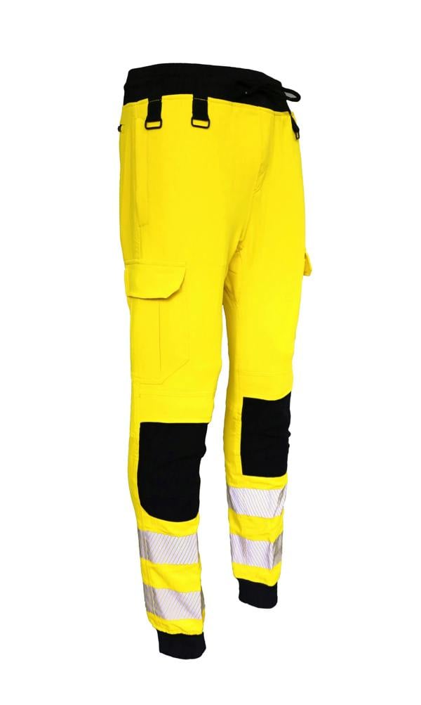 Slim Fit Stretch Hi-Vis Jogger With Knee Pad Pockets - Hi-Vis Trousers