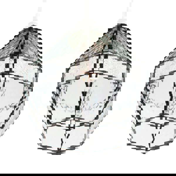 Vintage Classic Bronze Pendant Shade with Moroccan and Water Glass Image 3