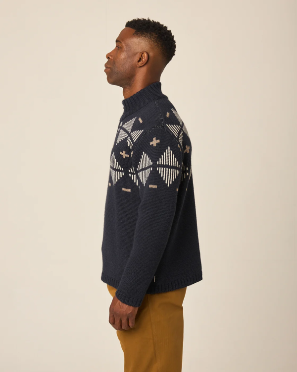 Peregrine Mountain Zip Neck Sweater