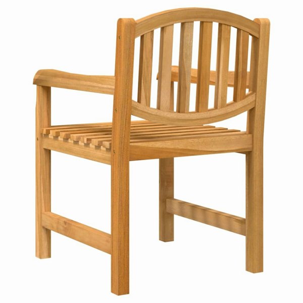 Berkfield Garden Chairs 2 pcs 58x59x88 cm Solid Wood Teak