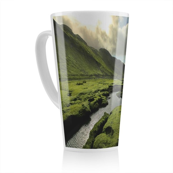 Benjamin Tate Design Spring in Scotland Valley Designer Latte Mug