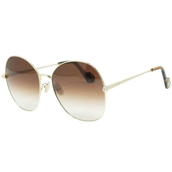 Lanvin Gradient Brown Lensed Gold Sunglasses