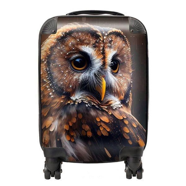 Warren Reed Tawny Owl Face Splashart Dark Background Suitcase