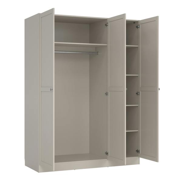 Furniture To Go Brande Wardrobe with 3 Frame Doors in Cashmere