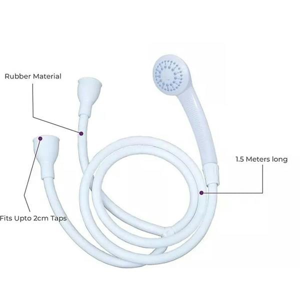 Havendro Double Tap Bath Shower Mixer with Handheld Spray Head Hose for Home & Pet Use