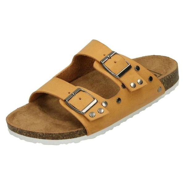 Down to Earth Ladies Down To Earth Double Buckle Strap Sandals