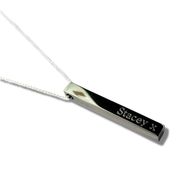 Aye Do Gifts Personalised Wide Bar Engraved Necklace