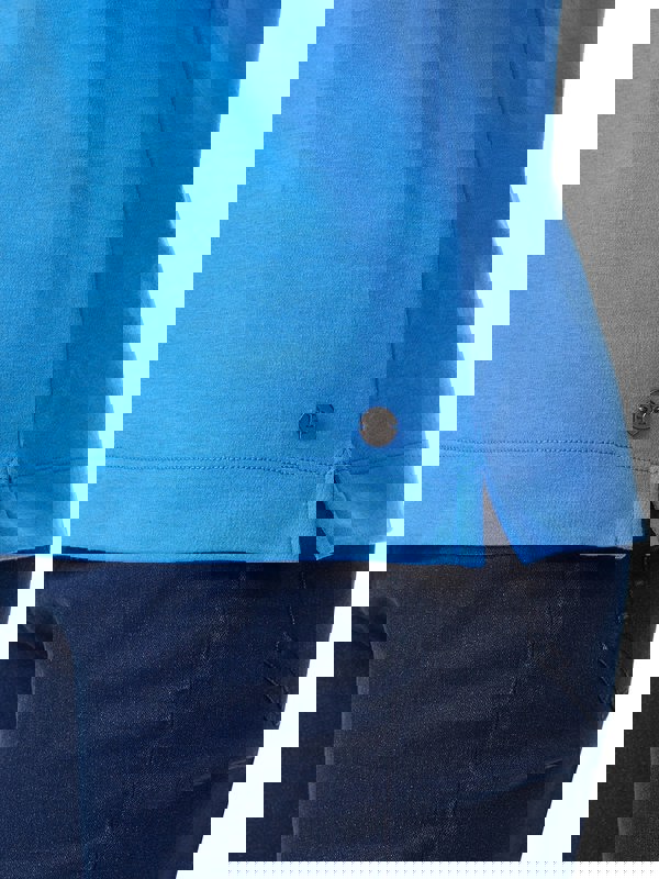 PennyPlain Diamante Sweetheart Neck Top - Pacific