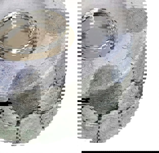 Centurion Supports Fireology KALUYA Grey Lavish Garden and Patio Gas Fire Pit with Eco-Stone Finish - Fully Assembled