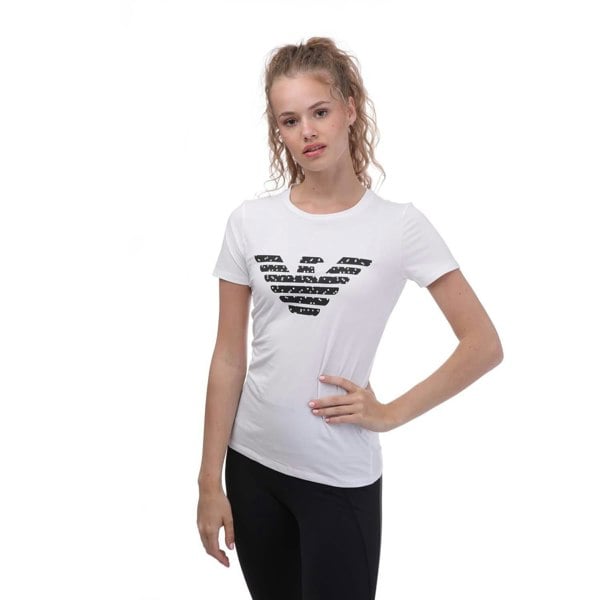 Emporio Armani Womens/Ladies Big Logo T-Shirt - White