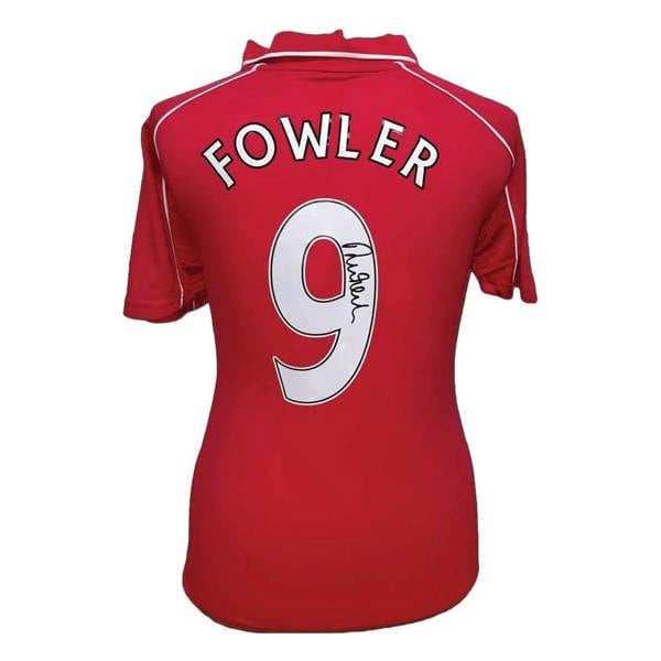 Unbranded Robbie Fowler signed Liverpool 2001 shirt — Framed