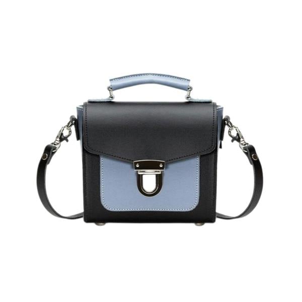 Zatchels Handmade Leather Sugarcube Handbag - Mocha Mauve