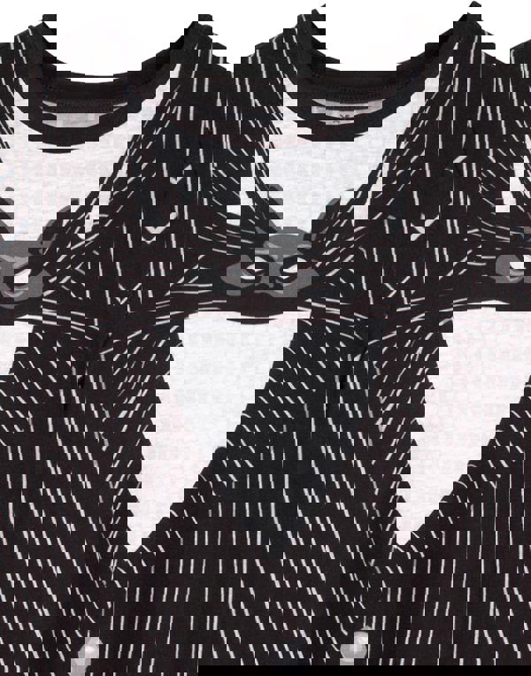 Disney The Nightmare Before Christmas Girls Black Jack Skellington Body Dress-Up Short Sleeve Skater Dress