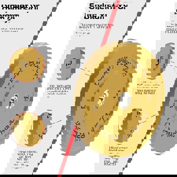 Body Revolution 2 x 15Kg Yellow Olympic Bumper Plates