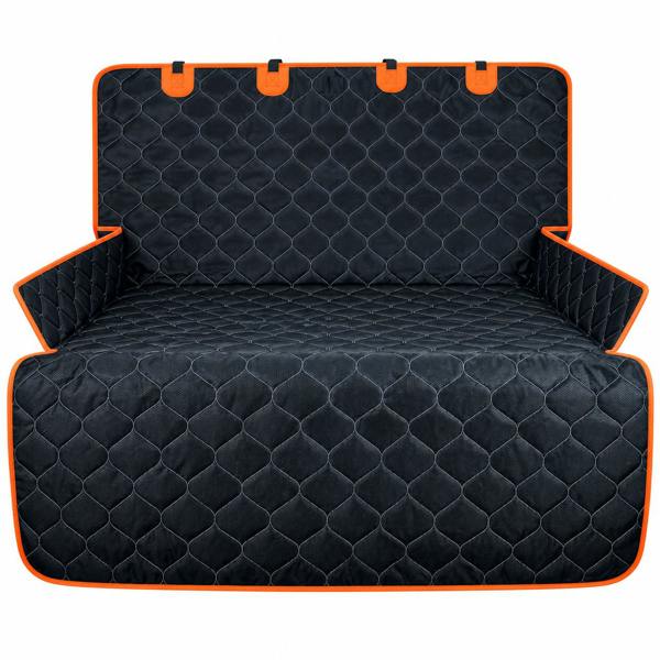 ATEK Waterproof Dog Car Boot Protector Non-Slip Quilted Seat Cover Liner with Side Flaps