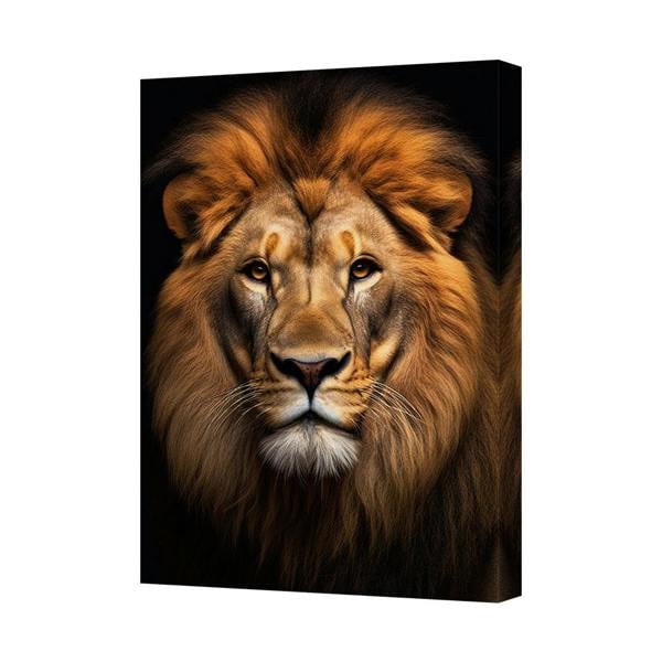 Benjamin Tate Design Lion Canvas Art Print Close Up Portrait Wall Decor