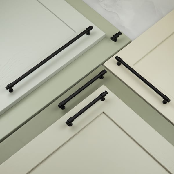 Handle & Home Matt Black Industrial Pipe Pulls