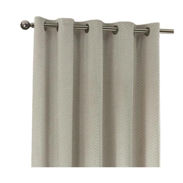 Furn Neptune Velvet Eyelet Curtains - Ivory
