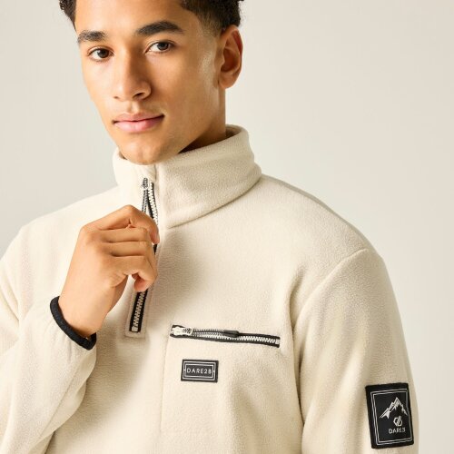 Dare 2B Mens Affinity Mountain Fleece Top - Almond Milk