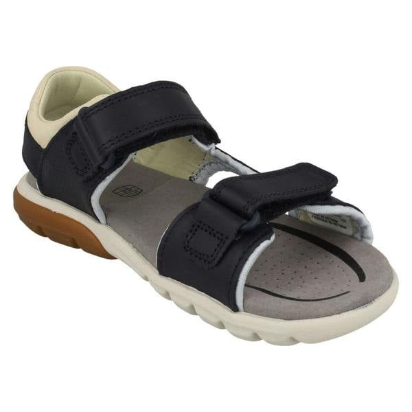 Clarks Boys Clarks Hook And Loop Sandals Rocco Wave K