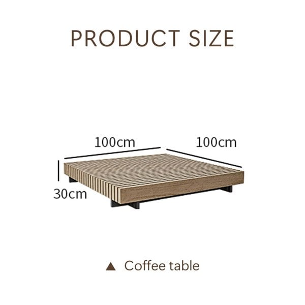 Delisia Tranquil Outdoor Garden Sofa Set-Sofas-Weilai Concept-Coffee Table 100x100cm-Weilai Concept