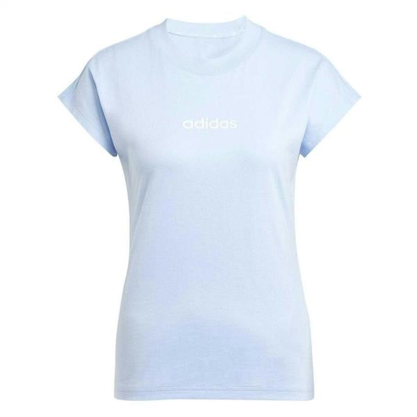 Adidas Womens/Ladies Linear Cotton T-Shirt - Glow - 