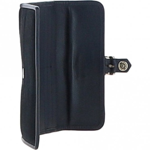 Ashwood Ten Card Suede & Leather Purse Green: S-21