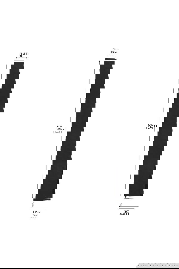 Living and Home 48x185cm Black Patio Parasol Cover Garden Umbrella Cover Straight/Roman Umbrella Oxford Rain & Dust Protectors