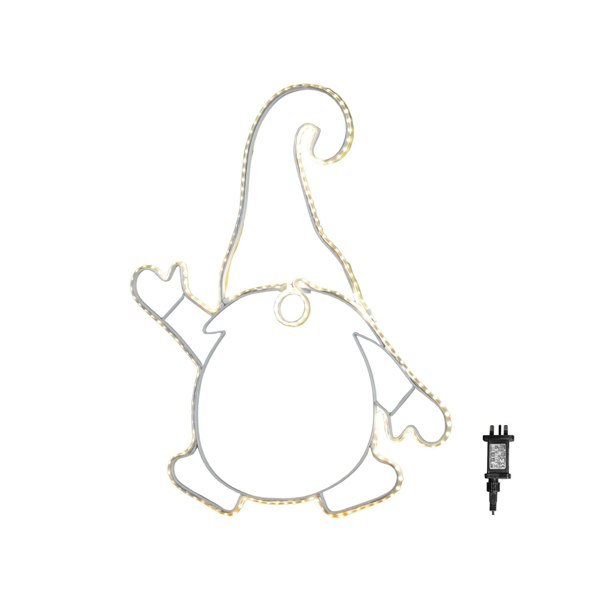 Samuel Alexander 46cm Light up Hanging Christmas Gonk Silhouette with 205 Warm White LEDs