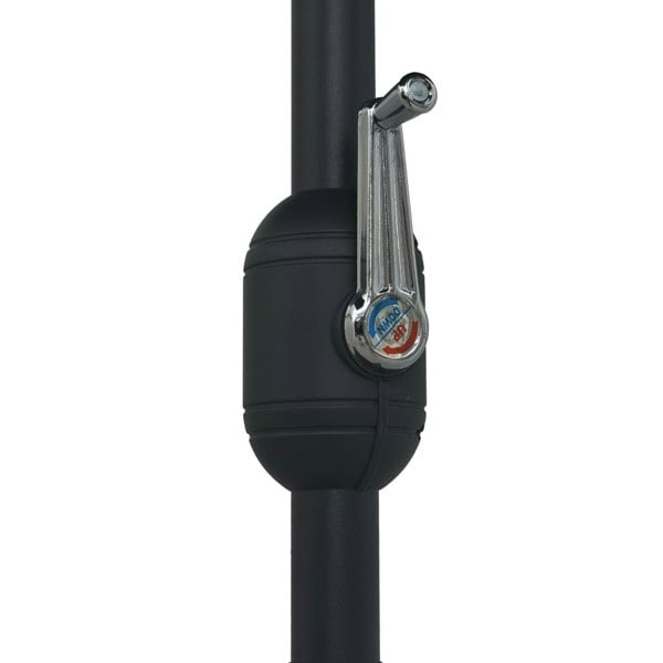 Berkfield Outdoor Parasol with Aluminium Pole 270x246 cm Black