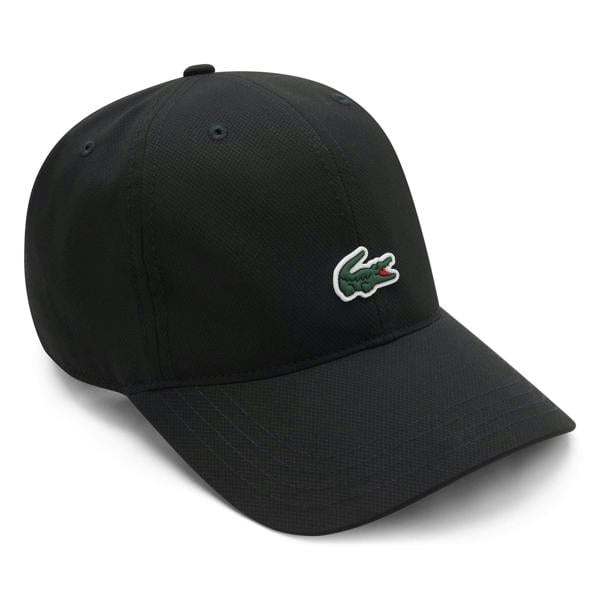 Lacoste Childrens/Kids Logo Dobby Baseball Cap - Black - 