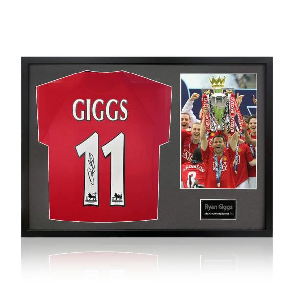 Ryan Giggs Signed Manchester United Shirt Classic Frame
