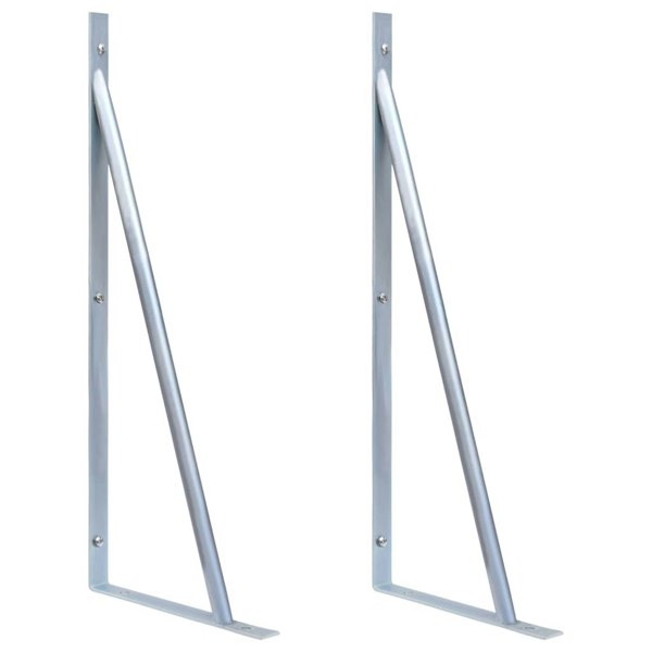 Berkfield Support Brackets for Fence Post 2 pcs Galvanised Steel