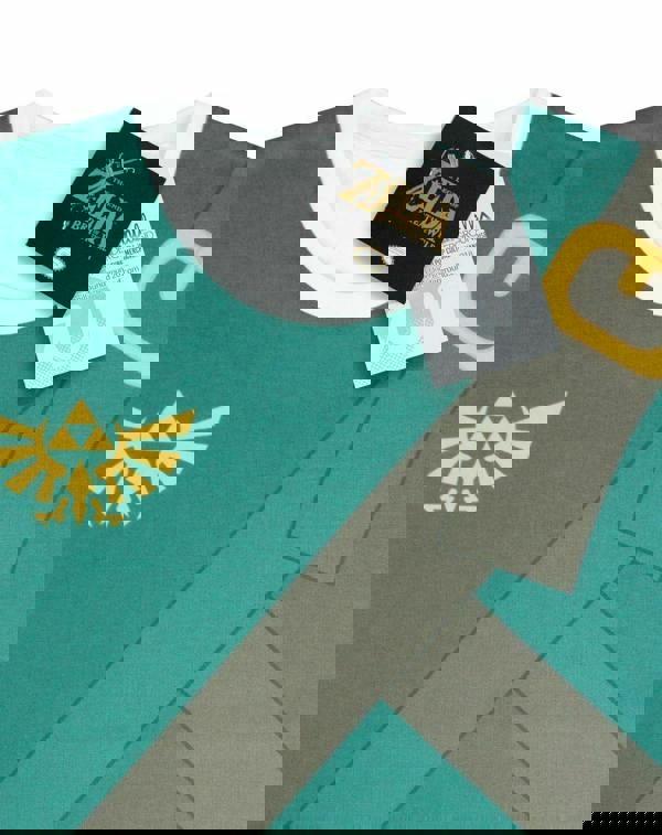 Nintendo Mens Green Link Short Sleeved T-Shirt