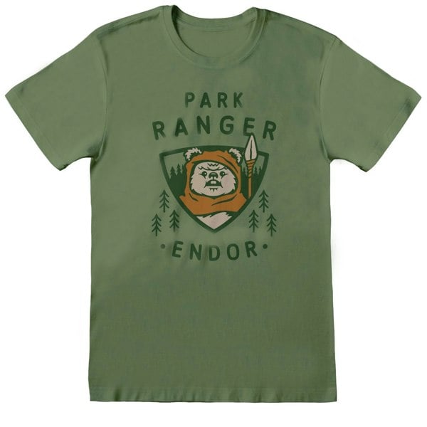 Star Wars Unisex Adult Endor Park Ranger T-Shirt - Green