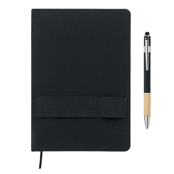 MidOcean Nota A5 Notebook & Pen - Black - 