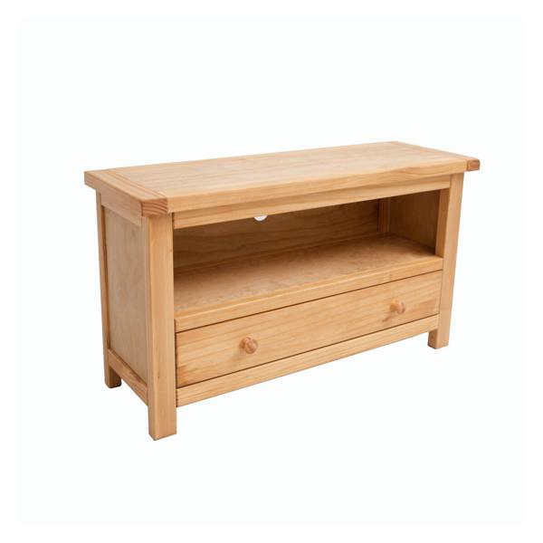 Cabinet Bits Lugo Waxed 1 Drawer TV Cabinet Wood Knob