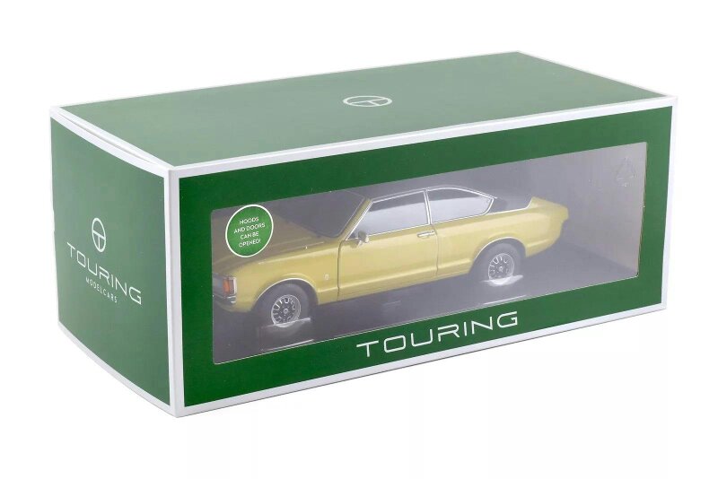 MCSlots Ford Granada Consul Coupe GT 2.3 Yellow 1:18 Scale Touring Modelcars 18080005