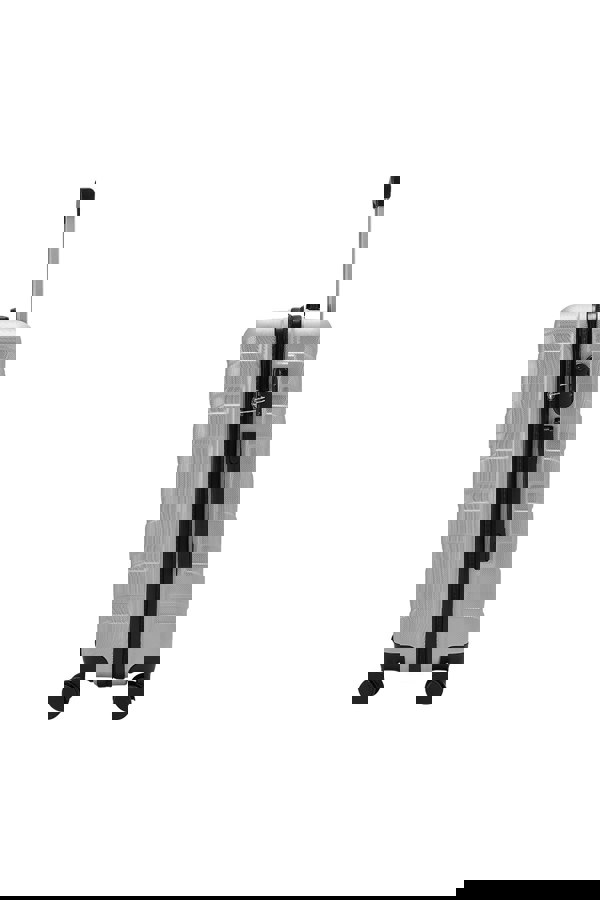 Living and Home Rolling Hardshell Luggage Travel Suitcase, 20" Grey