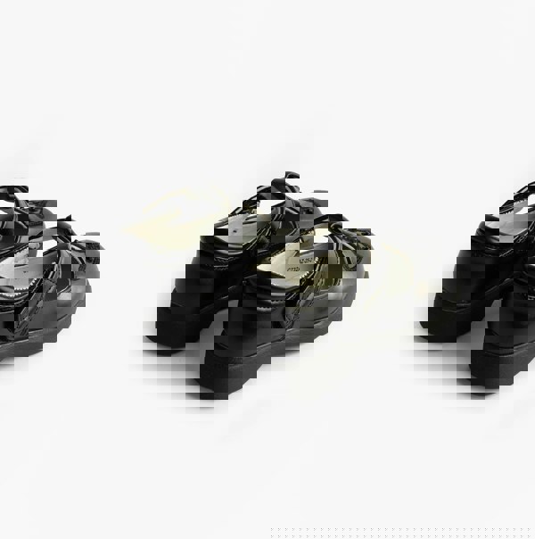 Boulevard Girls Touch Fasten T-Bar School Shoes Black Matt