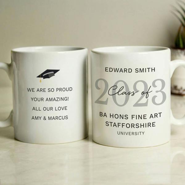 Personalised Graduation Mug | Class of [Year] Custom Gift - product in use