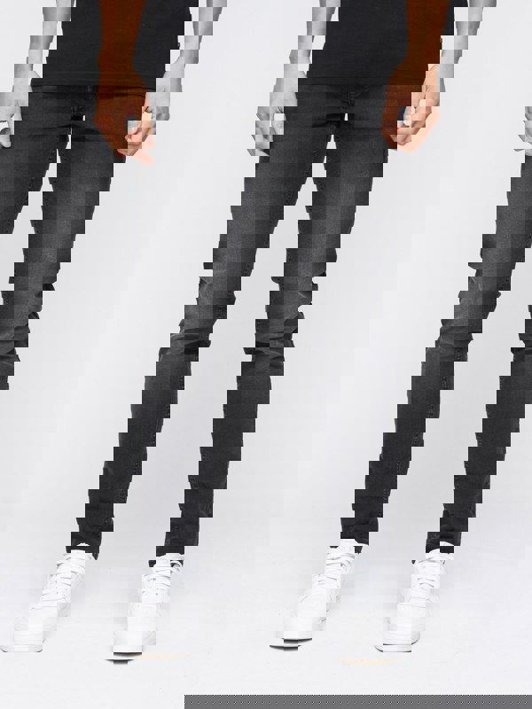 Crosshatch Buraca Slim Fit Denim Jeans Black Wash